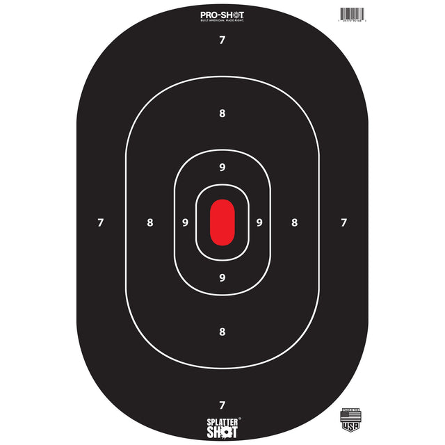 Pro-Shot Products - Splatter Shot Silhouette Insert 12x18 8 Pack