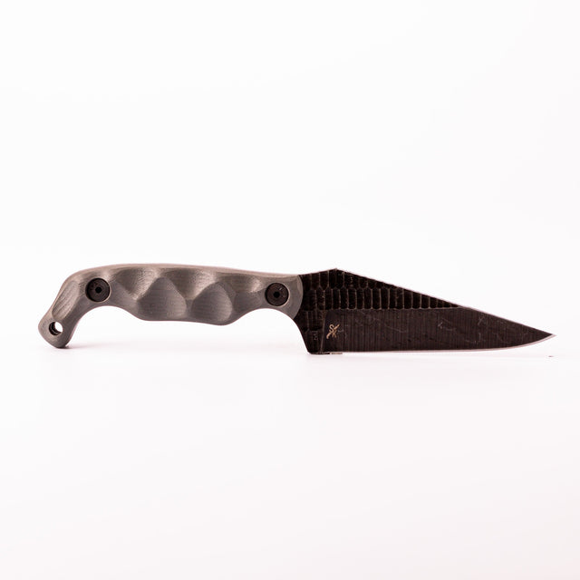 Stroup Knives - Bravo 5 Fixed Blade Knife with Gray G-10 Handle