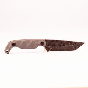 Stroup Knives - Bravo 5 Tanto Fixed Blade Knife, Gray G-10