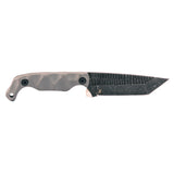 Stroup Knives - Bravo 5 Tanto Fixed Blade Knife, Gray G-10