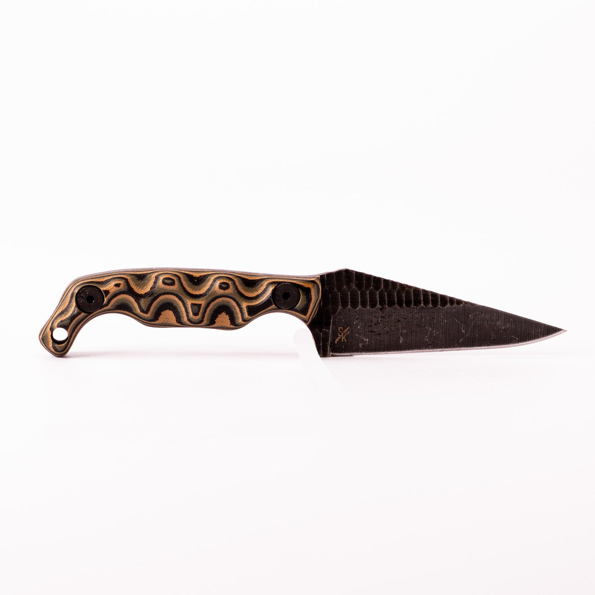 Stroup Knives - Mini Fixed Blade Knife with Camo G10 Handle