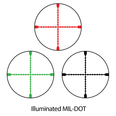 TRUGLO - TRU-BRITE Xtreme 4x32 Rifle Scope with Mil-Dot Reticle