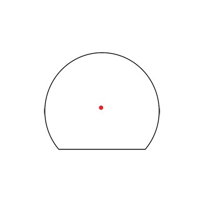 Trijicon - SRO 2.5 MOA Adjustable LED Red Dot Sight