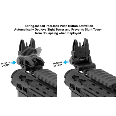 Leapers UTG - ACCU-SYNC AR15 Flip-Up Front Sight - Black