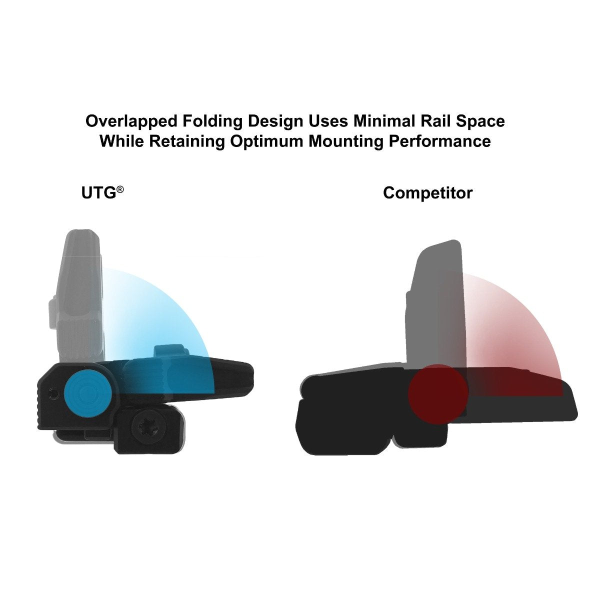 Leapers UTG - ACCU-SYNC AR15 Flip-Up Front Sight - Black