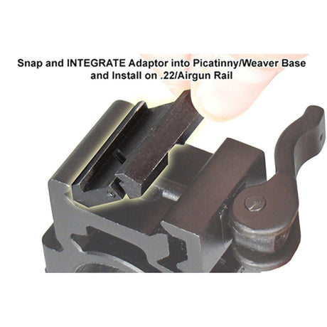 UTG - Low Pro Snap-In Rail Adapter for .22/Airgun