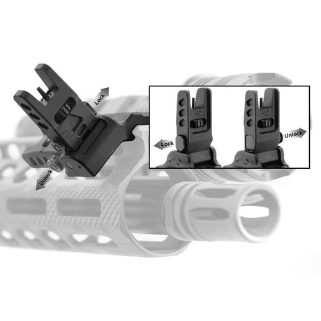 Leapers UTG - Accu-Sync 45 Degree Flip Front Sight - Black