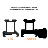Leapers UTG - 1" SPR Slim Picatinny Riser Mount, 13 Slots, Black