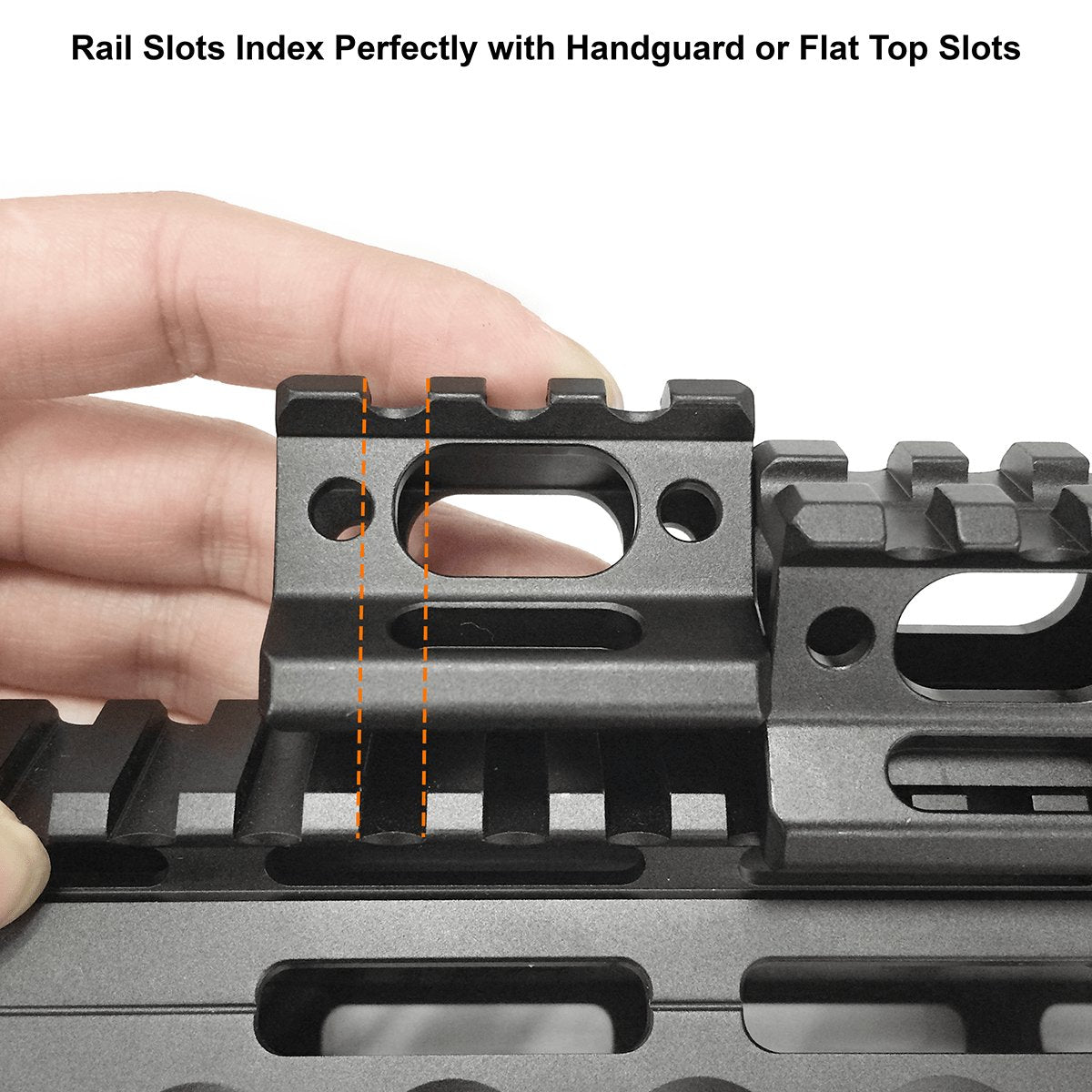 UTG - 1" SPR Slim Picatinny Riser Mount, 3 Slots, Black