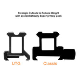 UTG - 1" SPR Slim Picatinny Riser Mount, 3 Slots, Black