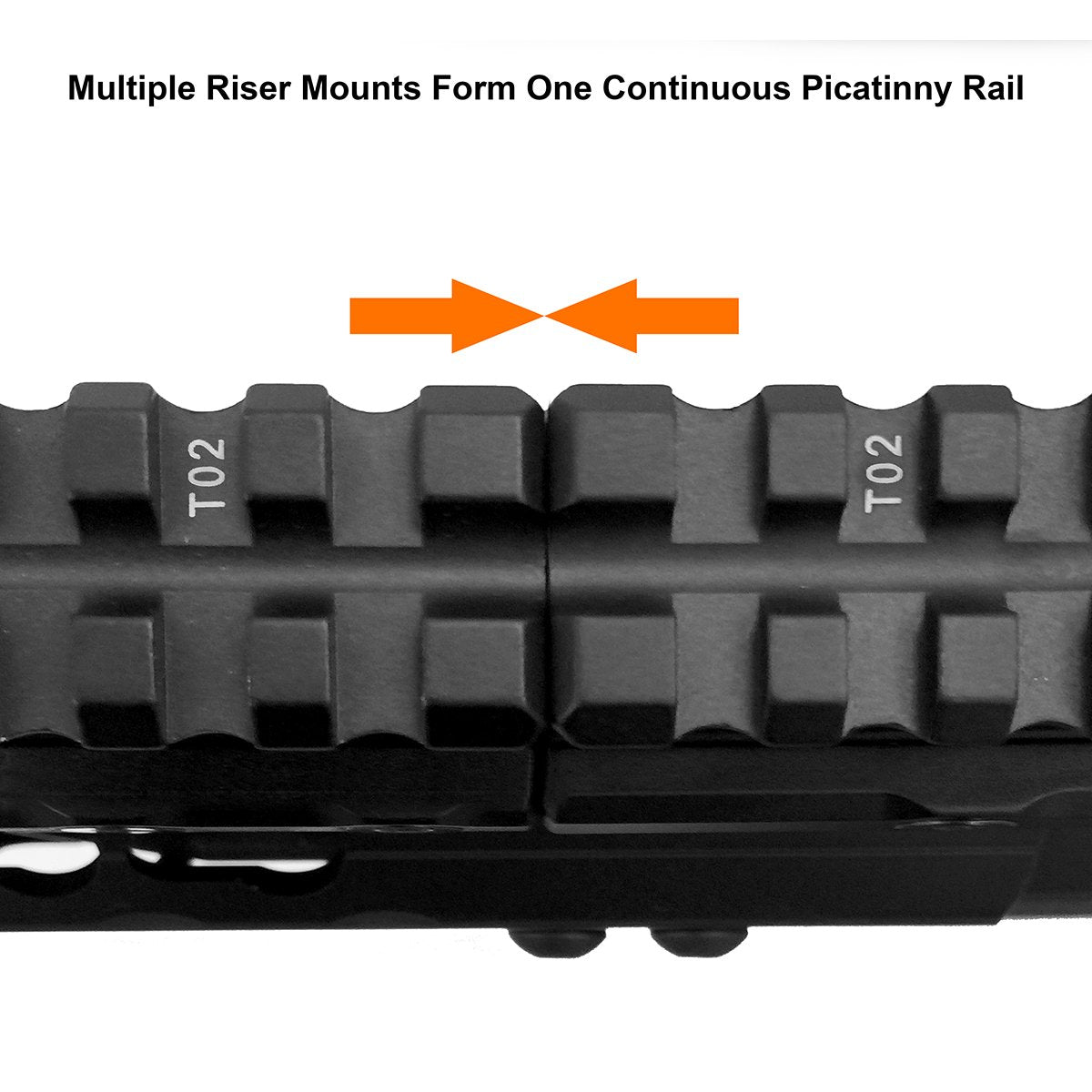 Leapers UTG - Super Slim Picatinny Riser Mount 1/2" Height, 13 Slots