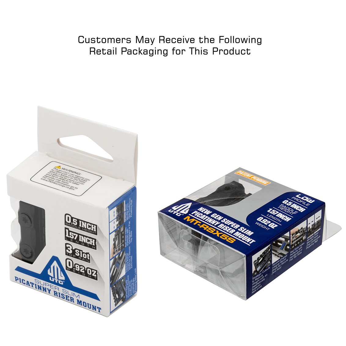 Leapers UTG - Super Slim Picatinny Riser Mount 1/2" Height