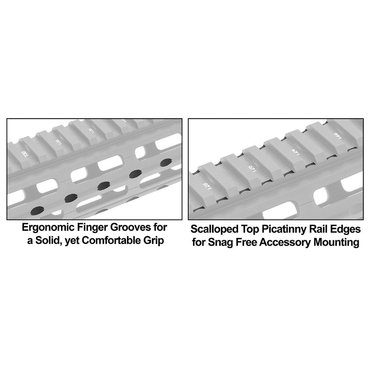 Leapers UTG - PRO AR-15 Super Slim M-LOK Carbine Rail - Black