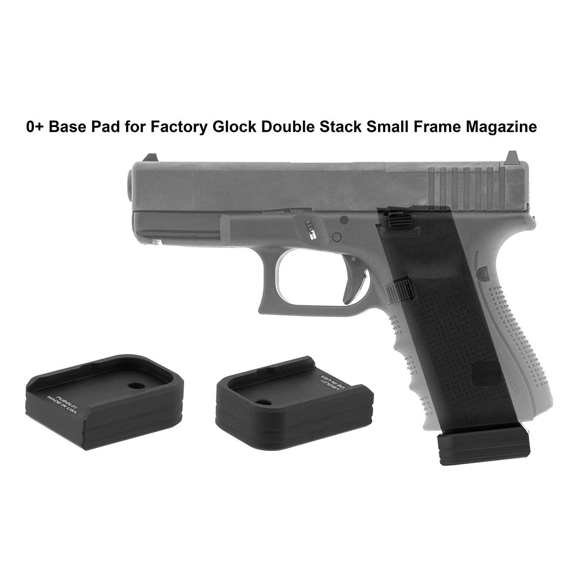 Leapers UTG - PRO +0 Base Pad for Glock - Black