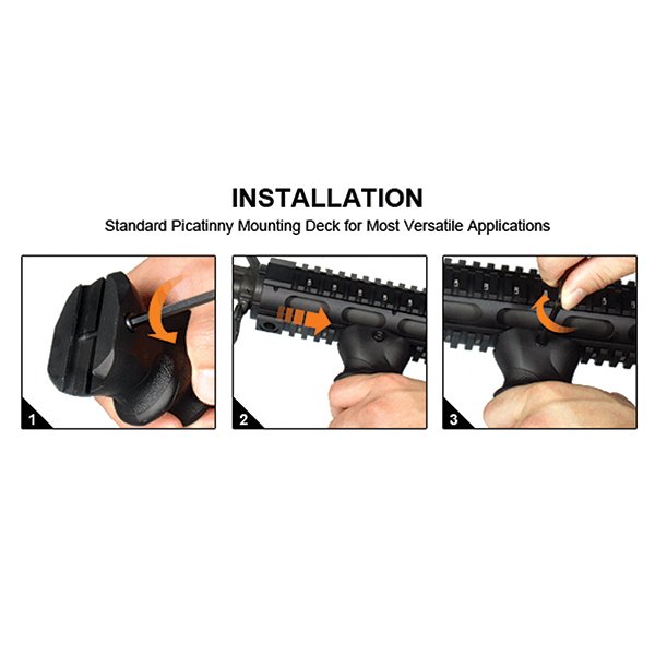 UTG - New Gen Combat Foregrip with Concealed Compartment - Black