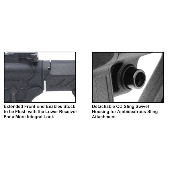 Leapers UTG - PRO Model 4 S2 Stock - Black