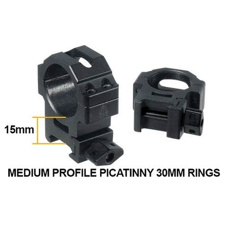 Leapers UTG - PRO Max 30MM Medium Picatinny Rings - Black