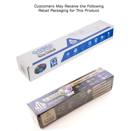 Leapers UTG - AccuShot 4-16X44 AO Rifle Scope, 36-Color Mil-Dot