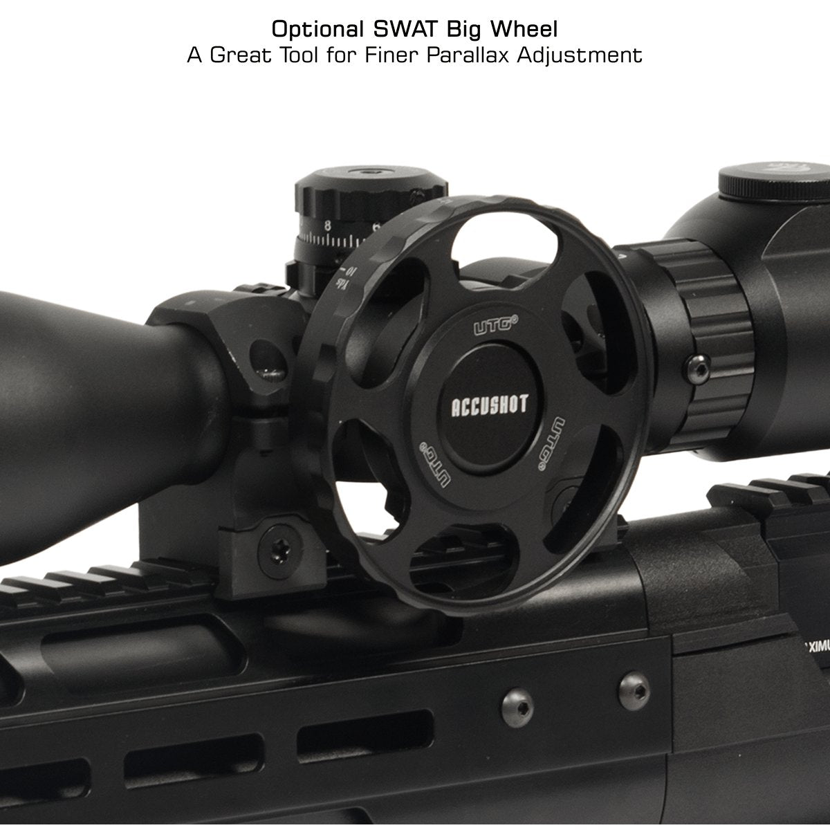 Leapers UTG - AccuShot 4-16X44 AO Rifle Scope, 36-Color Mil-Dot