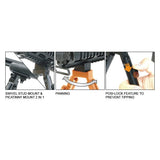Leapers UTG - Universal Shooter's Bipod, Tactical/Sniper, Black