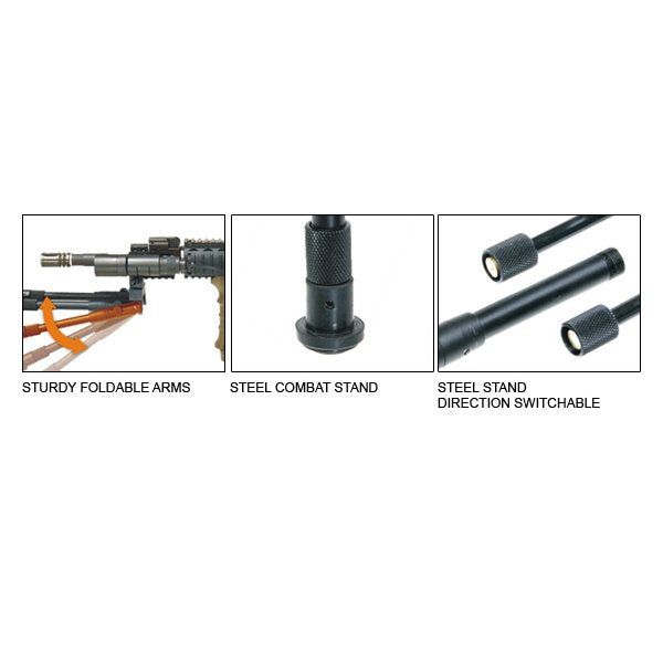 Leapers UTG - Universal Shooter's Bipod, Tactical/Sniper, Black