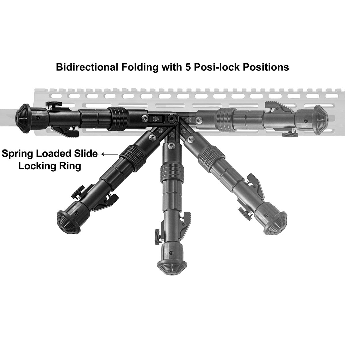 Leapers UTG - Recon Flex M-LOK Bipod - Black