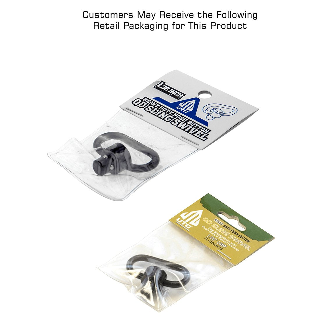 Leapers UTG - Button QD Sling Swivel 1.38" Black
