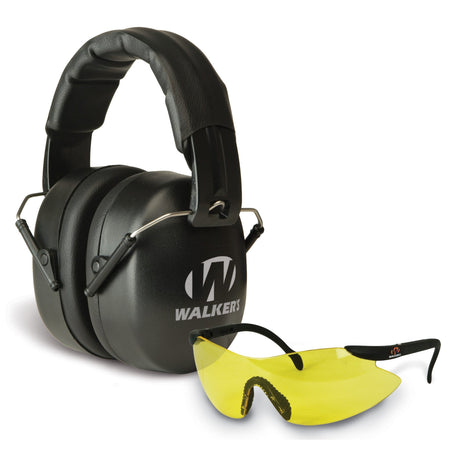 Walkers - Folding Earmuff and Shooting Glasses Combo