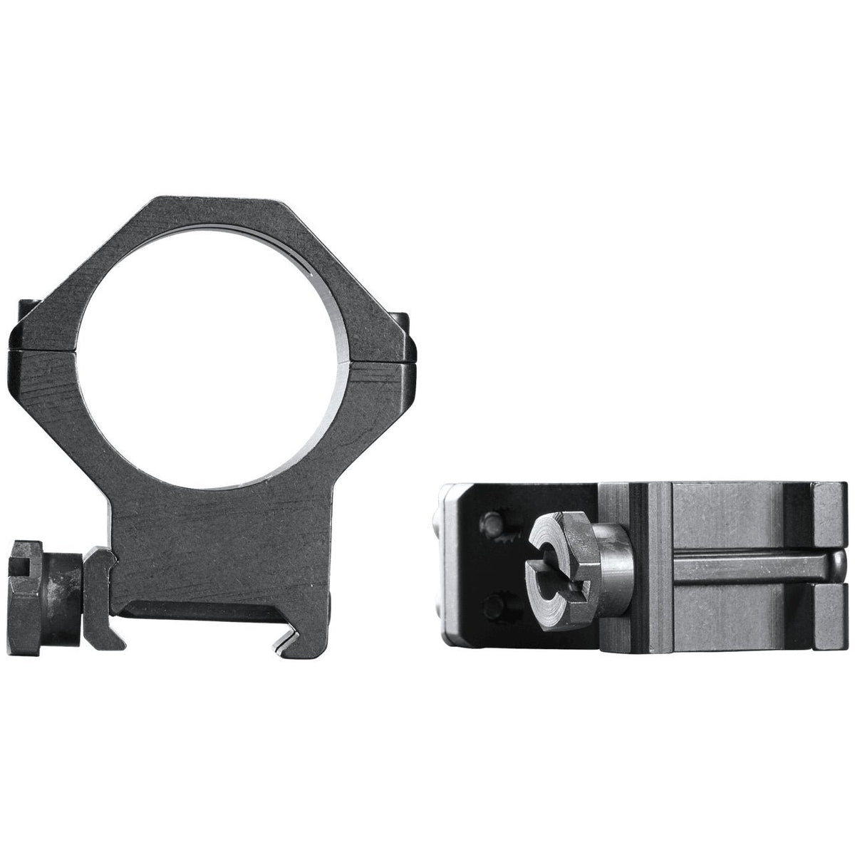Weaver - 4 Hole Tactical 30mm High Rings - Matte Black