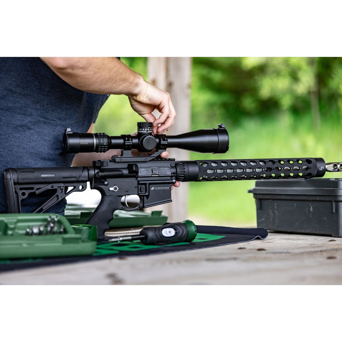 Weaver - 1" High Matte Integral Rail Mount