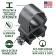 Weaver - See-Thru Top Mount Rings 1" Matte Finish