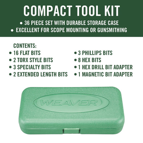 Weaver - Entry Level Gunsmithing Tool Kit - Compact