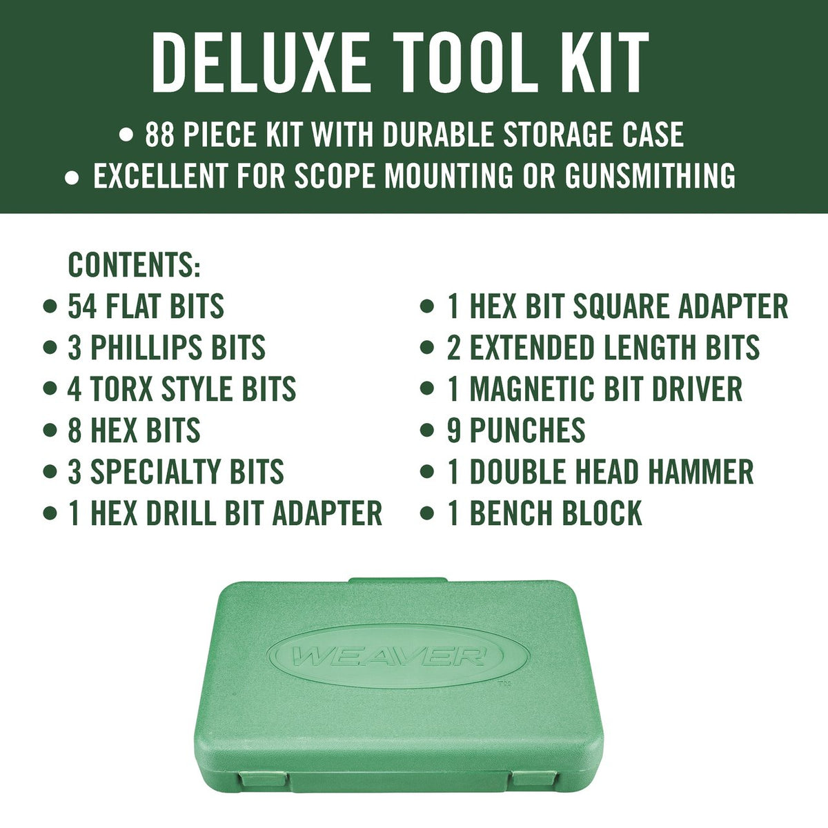 Weaver - Deluxe Gunsmith Tool Kit