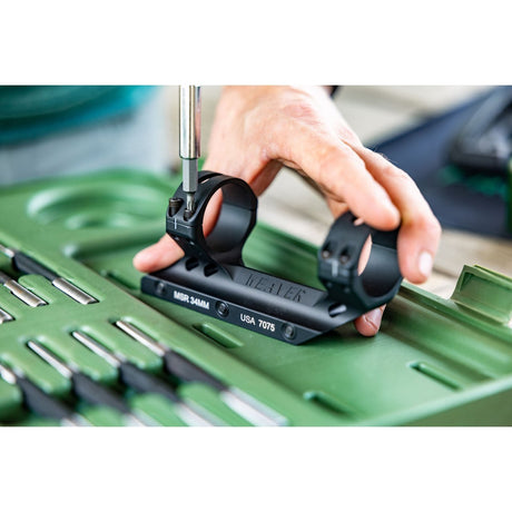 Weaver - 34mm Fixed MSR Mount for Picatinny - Matte Black