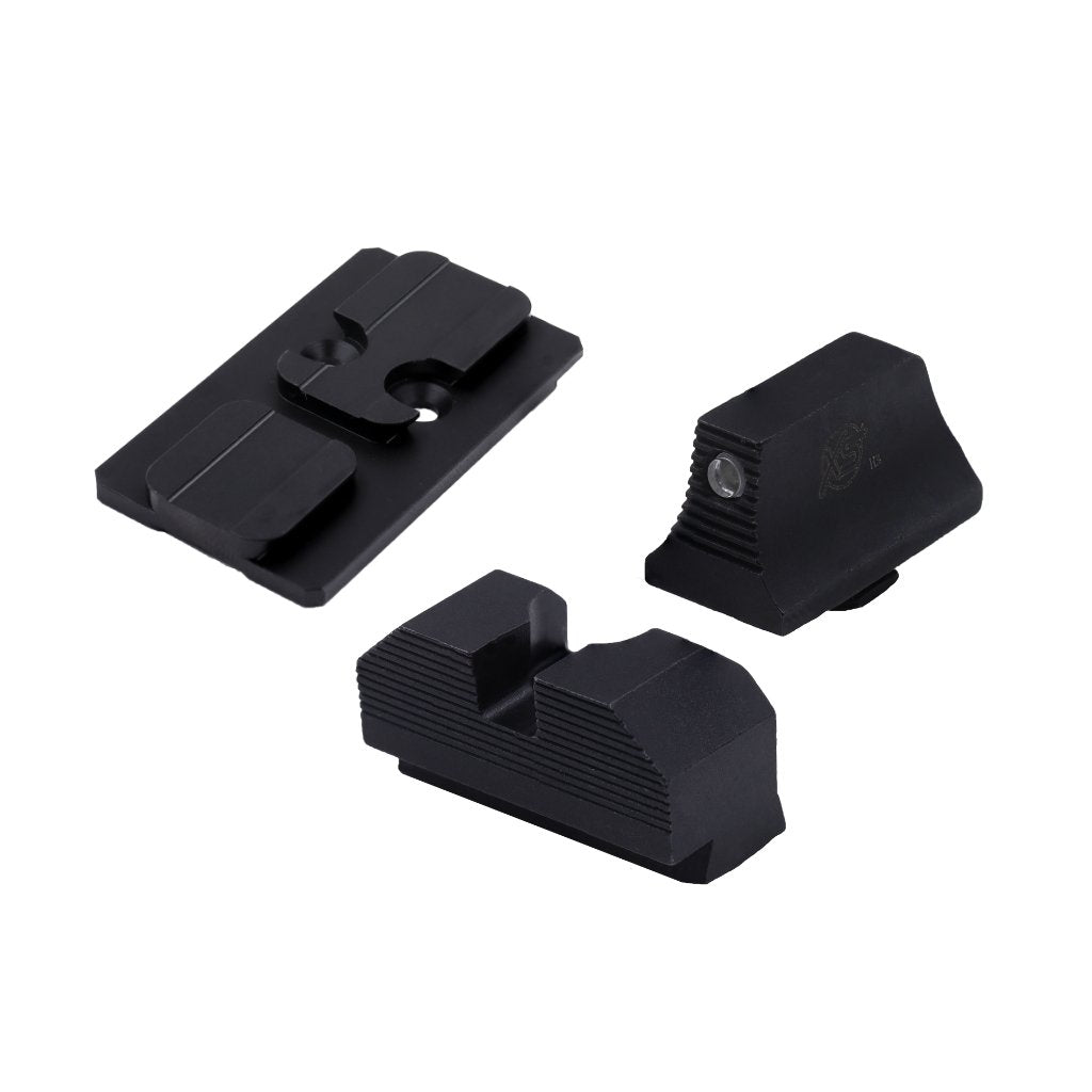 XS Sights - Minimalist Optic Plate & Night Sight Set for GLOCK 19