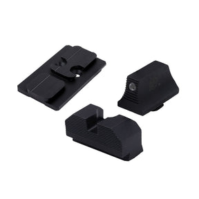 XS Sights - Minimalist Optic Plate & Night Sight Set for GLOCK 19