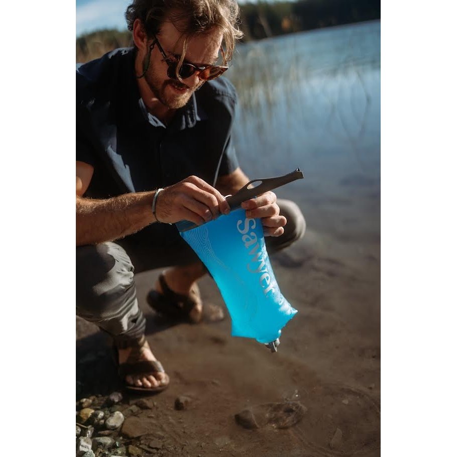 Sawyer - Squeeze Water Filtration System with 2L Bladder, Blue — view 4