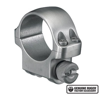 Ruger - 3K Low Scope Ring with Stainless Finish
