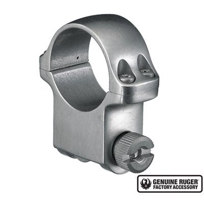 Ruger - 5K High Scope Ring with Stainless Finish