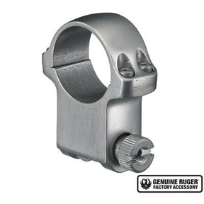 Ruger - 6K X-High Scope Ring with Stainless Finish