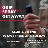 Sabre - 2-In-1 Pepper Spray with Personal Alarm - Midnight Blue