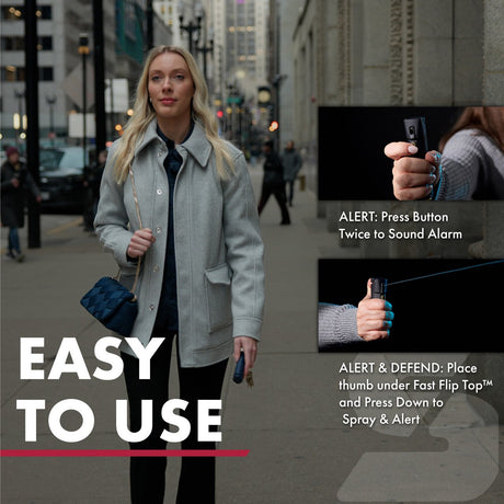 Sabre - 2-In-1 Pepper Spray with Personal Alarm - Midnight Blue — view 4
