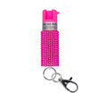 Sabre - Pepper Spray with Jeweled Design and Keychain - Pink