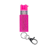 Sabre - Pepper Spray with Jeweled Design and Keychain - Pink