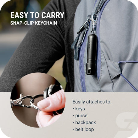 Sabre - Mighty Discreet Pepper Spray with Snap-Clip Keychain