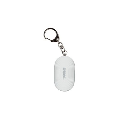 Sabre - Personal Alarm with LED Light and Snap Hook - White