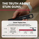 Sabre - 2-in-1 Stun Gun with 200-Lumen LED Flashlight - Black