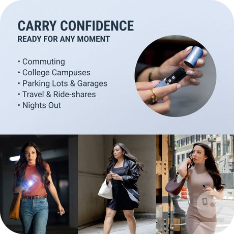 Sabre - 2-in-1 Fashionable Stun Gun with LED Flashlight - Pink — view 6