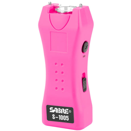 Sabre - 2-in-1 Stun Gun and Flashlight with Holster - Pink
