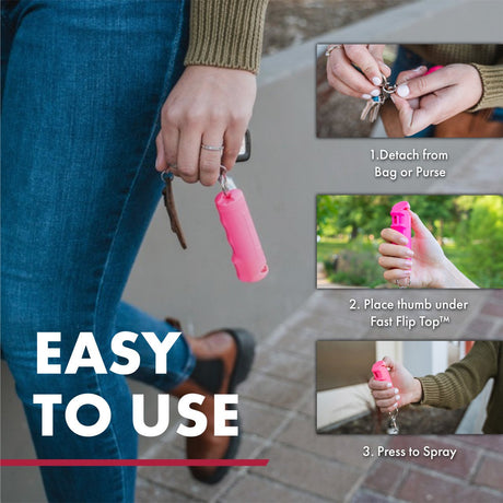 Sabre - Fast Flip Top Pepper Spray & Stun Gun with Flashlight